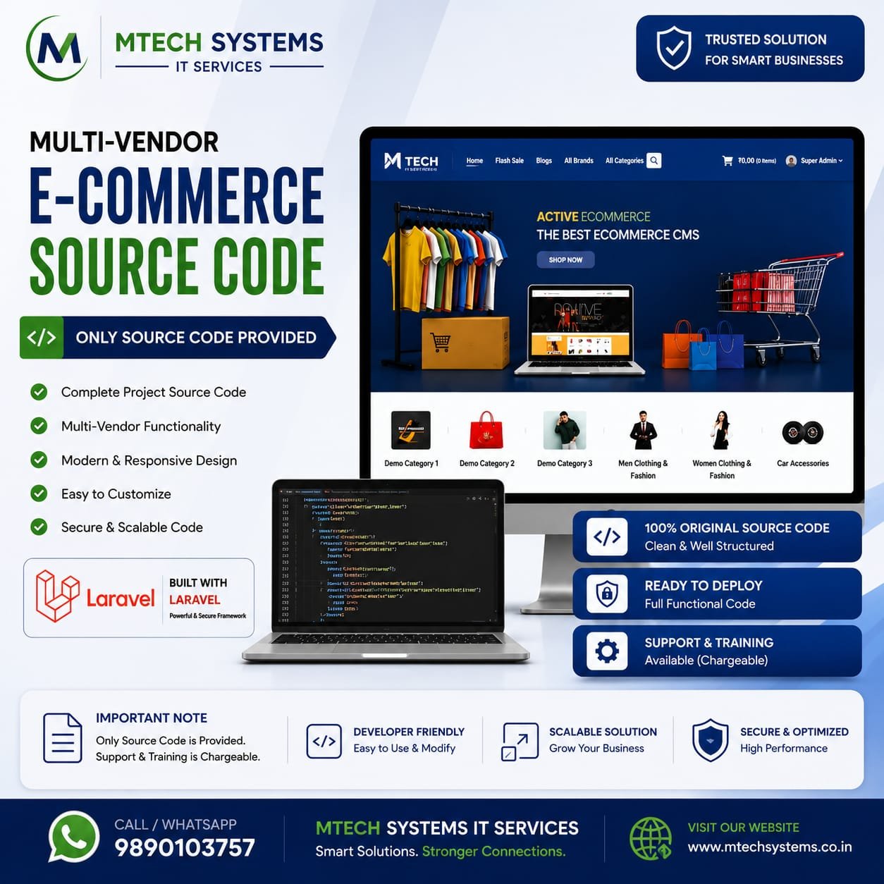 Multi-Vendor E-Commerce Source Code (Only Source Code)